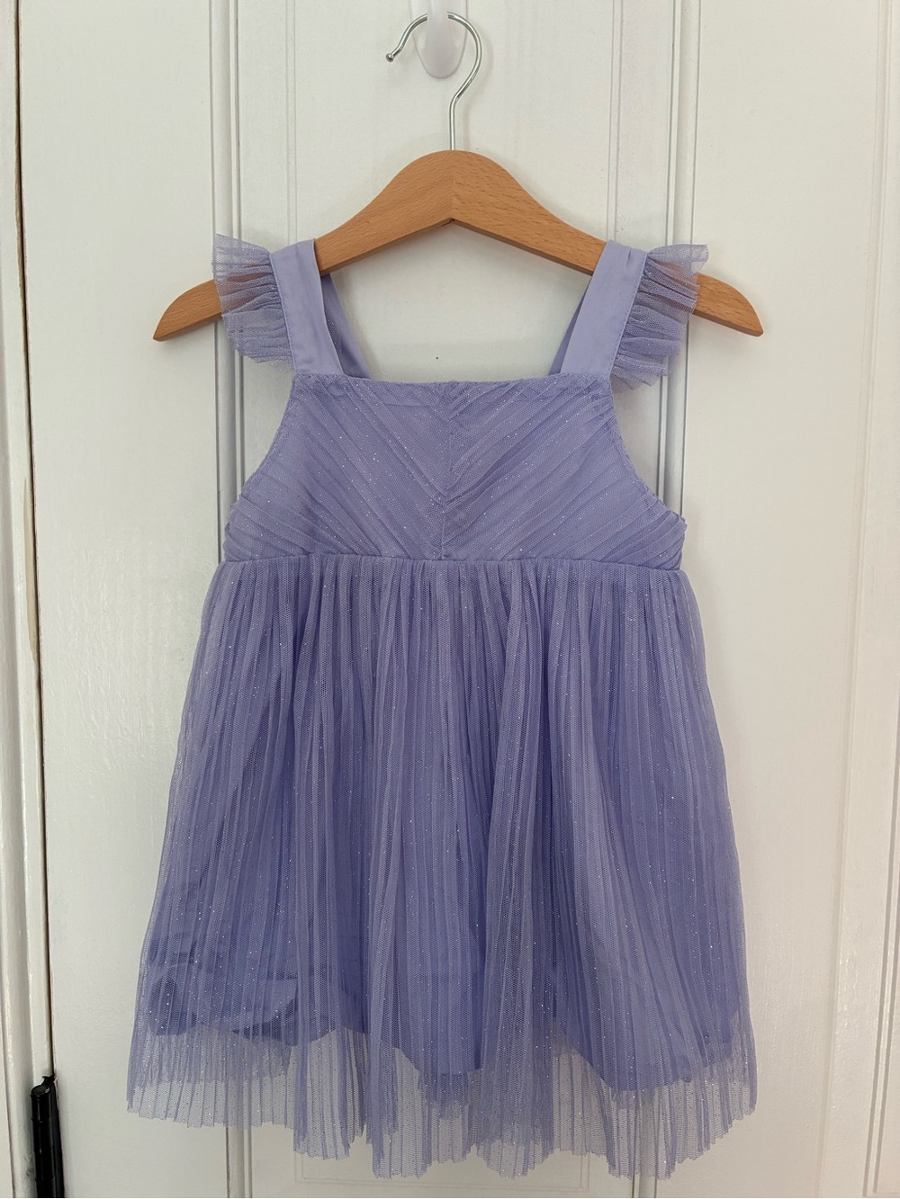 Sergent Major (French brand) Lavender Tulle Dress with Ruffle Straps (24 months)